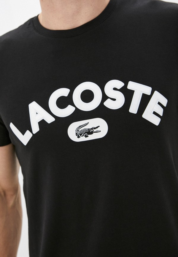 Футболка Lacoste цвет черный  Фото 3