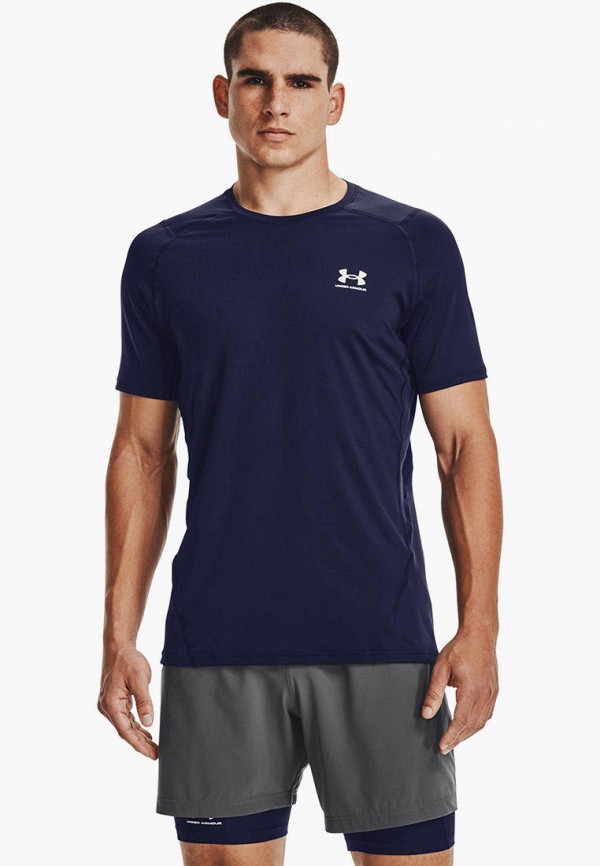 

Футболка спортивная Under Armour, Синий, UA HG Armour Fitted SS