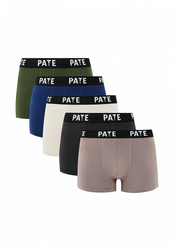 

Трусы 5 шт. Pate, Бежевый;серый;синий;хаки, Pate MP002XM1RLGV