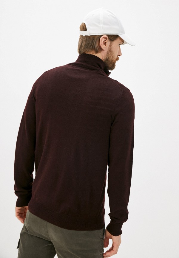 

Джемпер Lyle & Scott, Бордовый, Golf Core 1/4 Zip Merino Mix