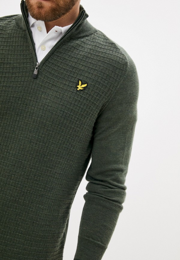 

Джемпер Lyle & Scott, Хаки, Ayr 1/4 Zip Merino Pullover