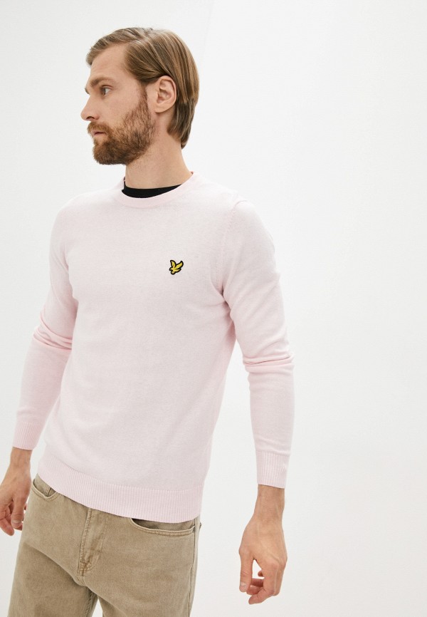 

Джемпер Lyle & Scott, Розовый, Crew Neck Cotton Merino Jumper