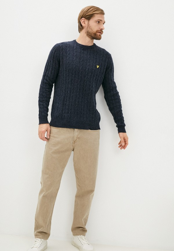 

Джемпер Lyle & Scott, Синий, Cable Jumper