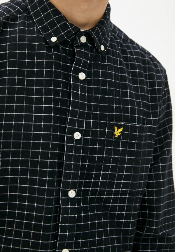 Рубашка Lyle & Scott цвет черный  Фото 4