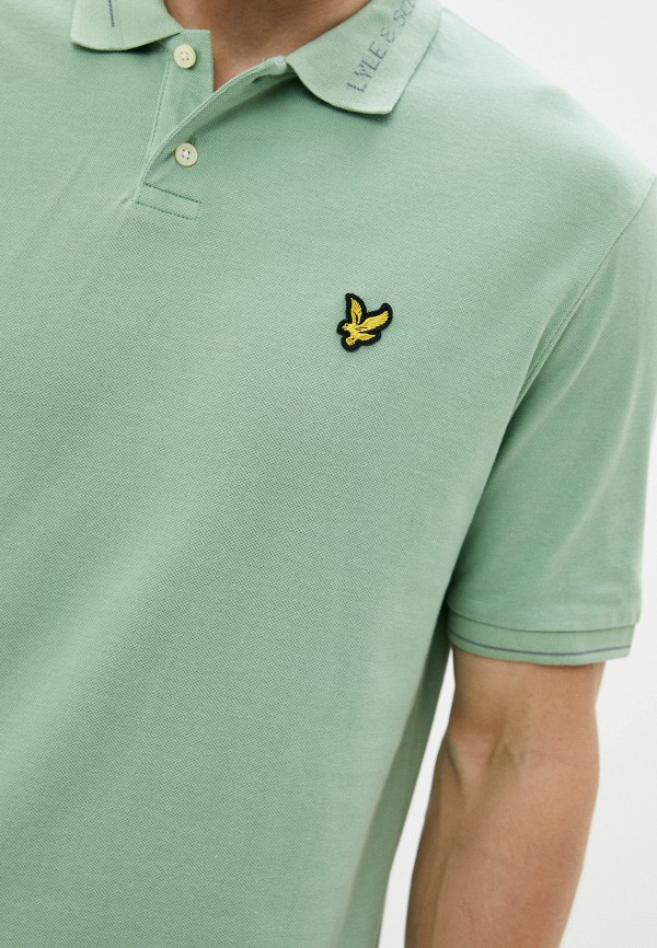 

Поло Lyle & Scott, Зеленый, Branded Ringer Polo