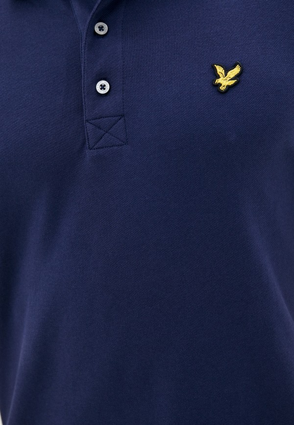 Поло Lyle & Scott цвет синий  Фото 3