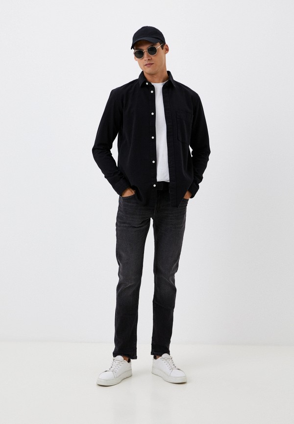 Рубашка джинсовая Tom Tailor черный, размер 50, фото 2