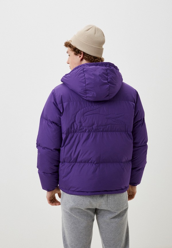 Пуховик Lacoste фиолетовый, размер 52, фото 3