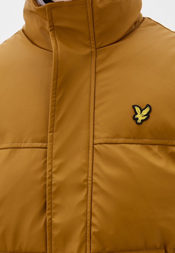 Жилет утепленный Lyle & Scott цвет Коричневый  Фото 5