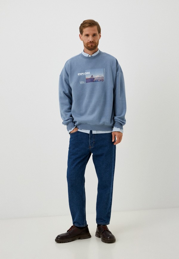 Свитшот Befree голубой, размер 46, фото 2