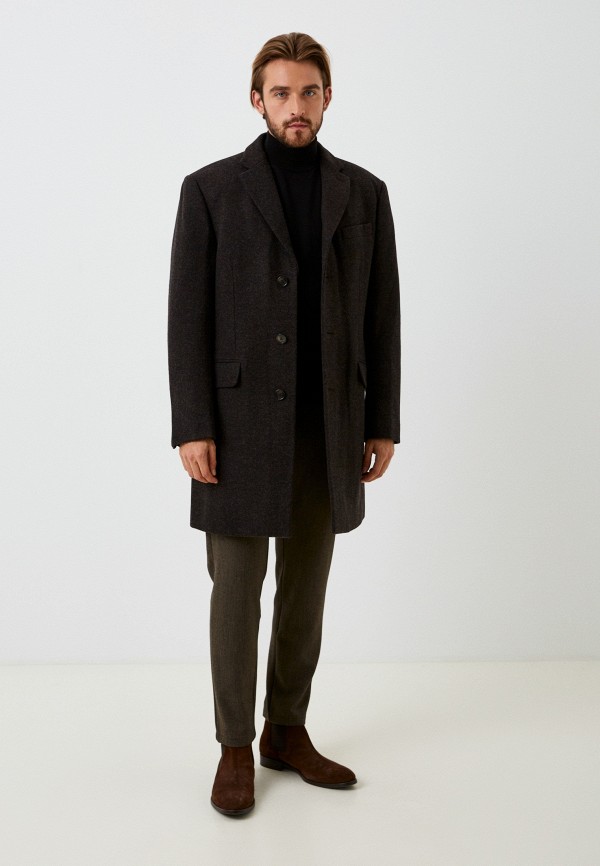 Пальто Al Franco коричневый, размер 56, фото 2