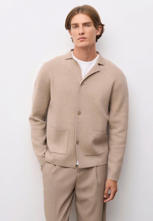 Кардиган Baon бежевый, размер 56, фото 7