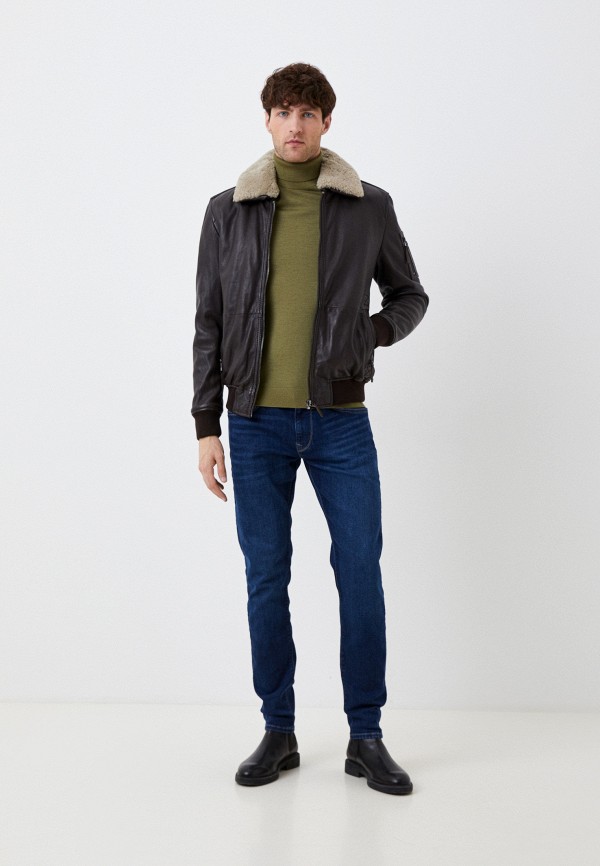 фото Куртка кожаная утепленная jorg weber