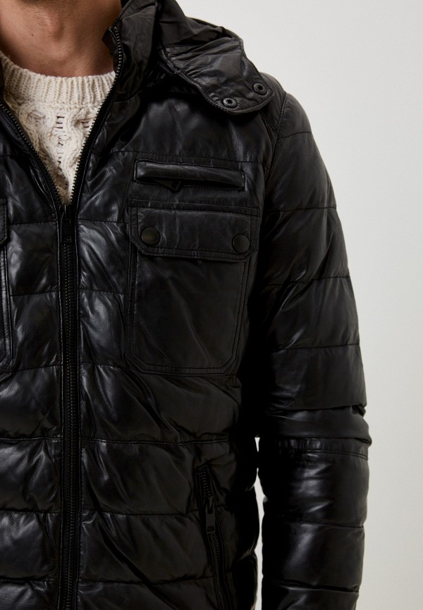 фото Куртка кожаная утепленная jorg weber