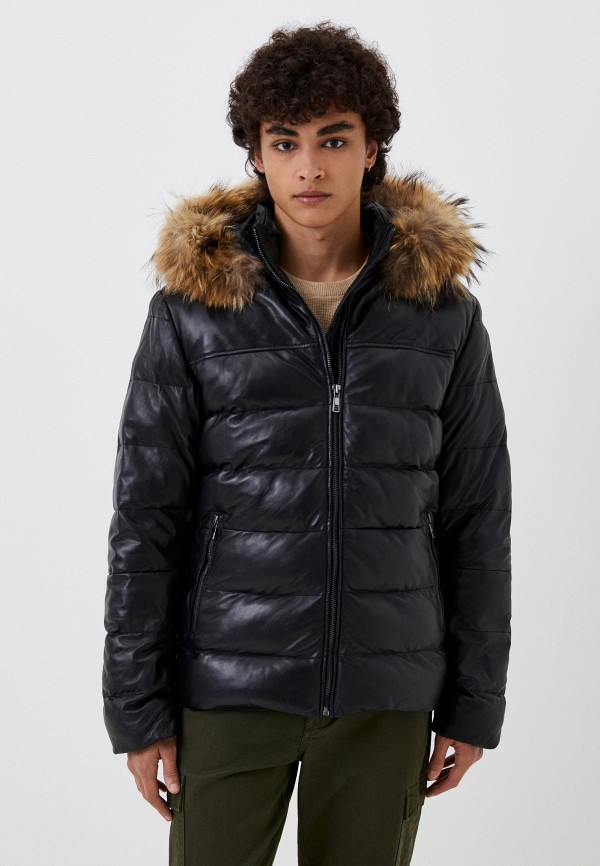 фото Куртка кожаная утепленная jorg weber