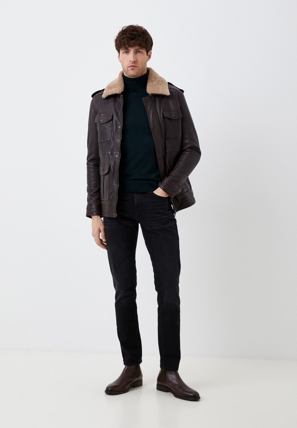 фото Куртка кожаная утепленная jorg weber