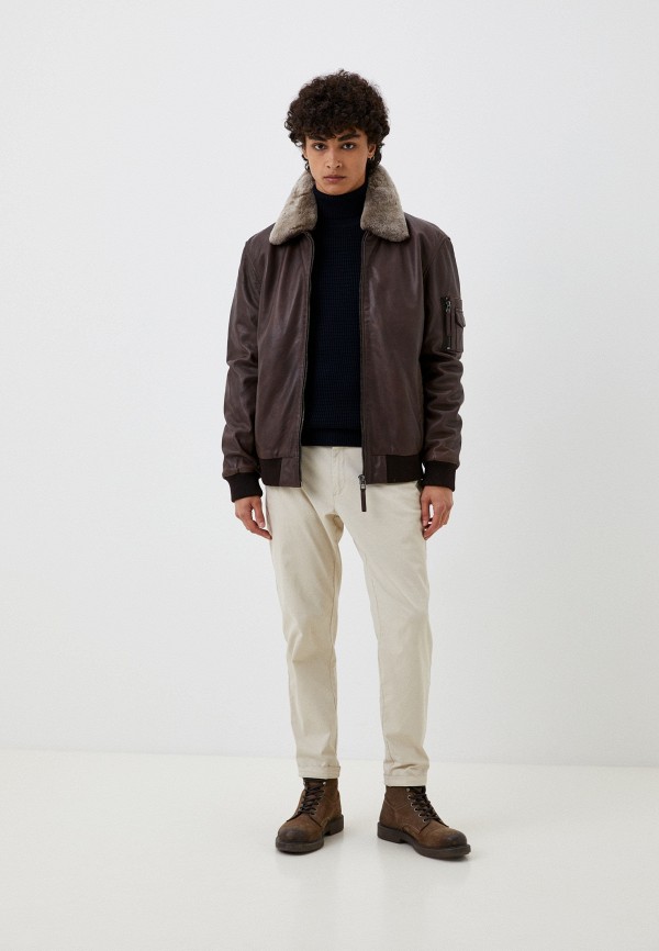 фото Куртка кожаная утепленная jorg weber