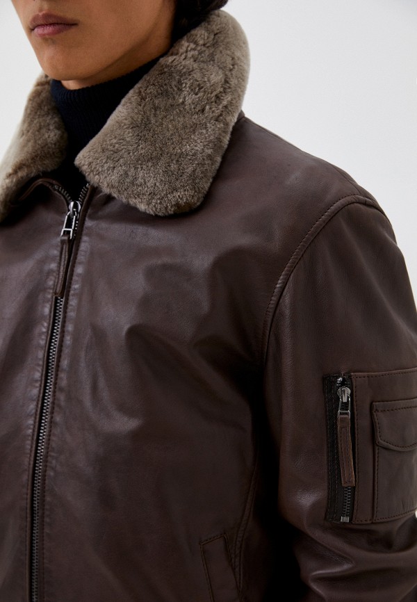 фото Куртка кожаная утепленная jorg weber