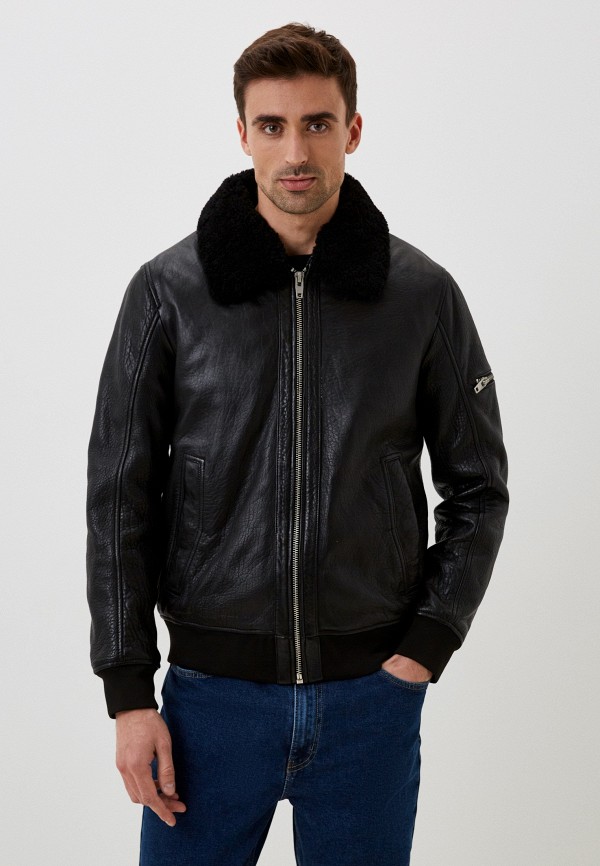 Куртка кожаная утепленная Jorg Weber