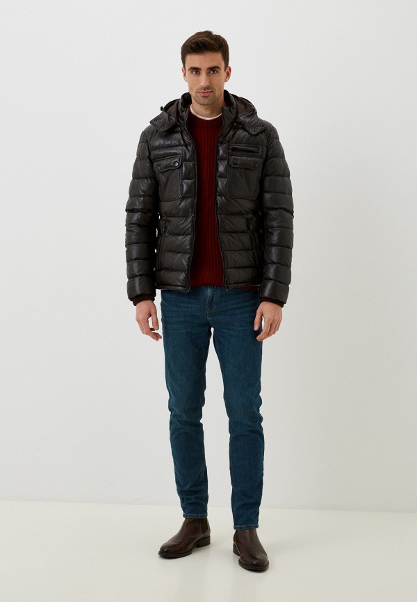 фото Куртка кожаная утепленная jorg weber