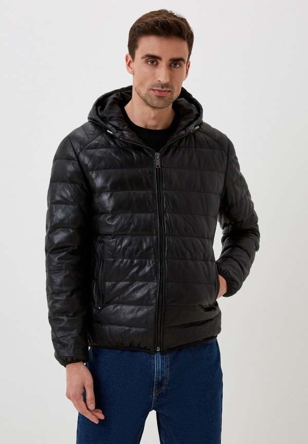 фото Куртка кожаная утепленная jorg weber