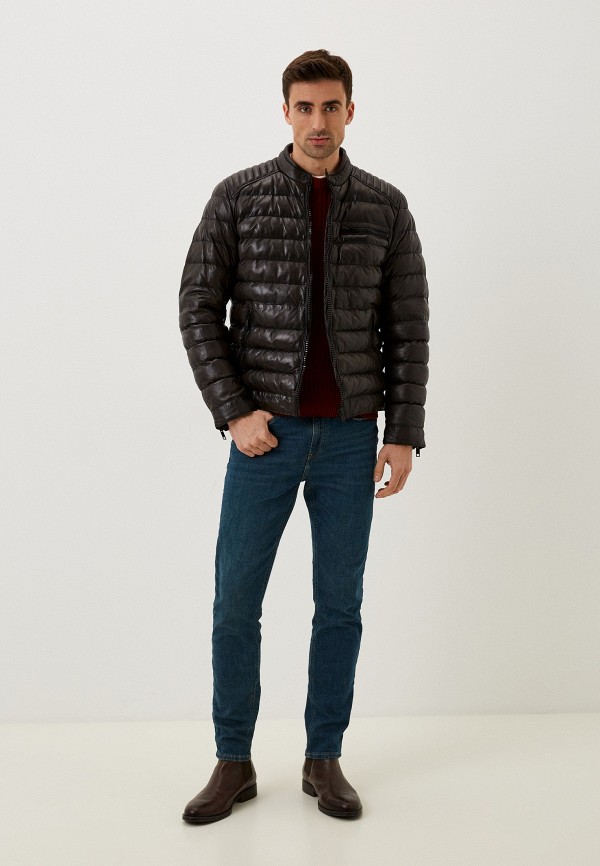 фото Куртка кожаная утепленная jorg weber