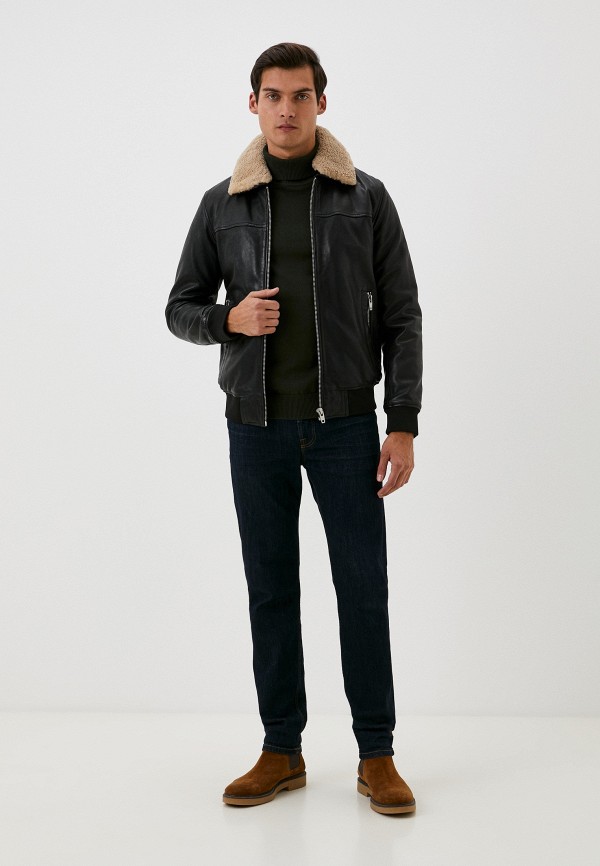 фото Куртка кожаная утепленная urban fashion for men