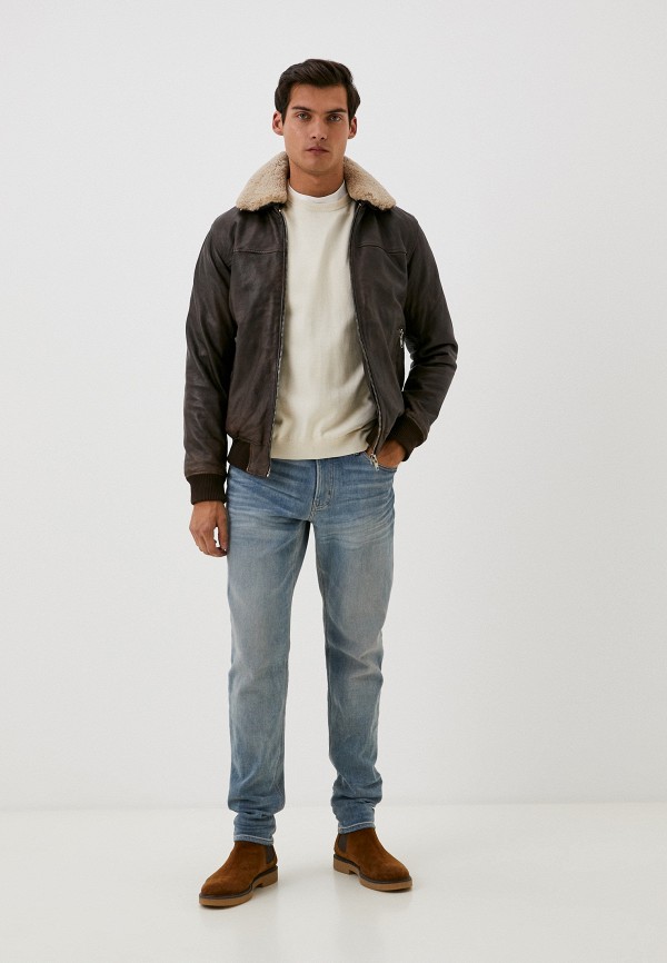 фото Куртка кожаная утепленная urban fashion for men