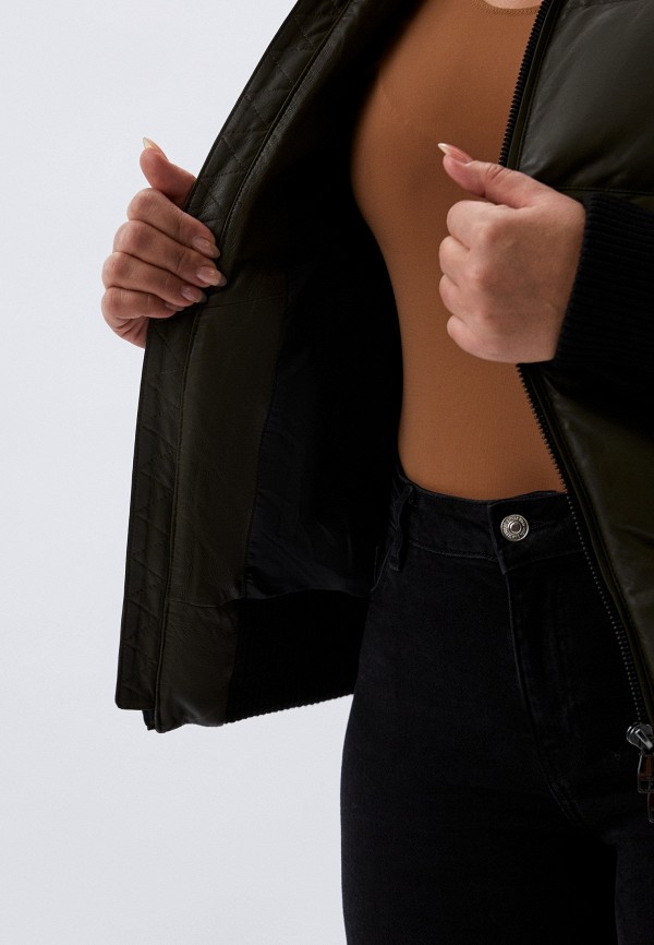 фото Куртка кожаная утепленная al franco