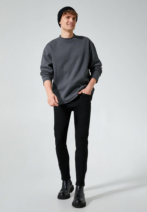 Свитшот Koton серый, размер 54, фото 2