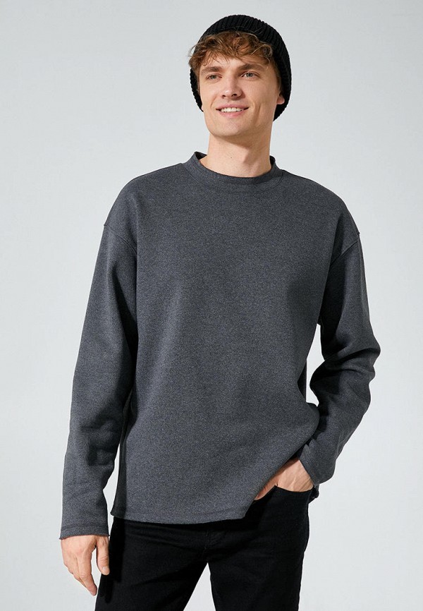 Свитшот Koton серый, размер 54, фото 4