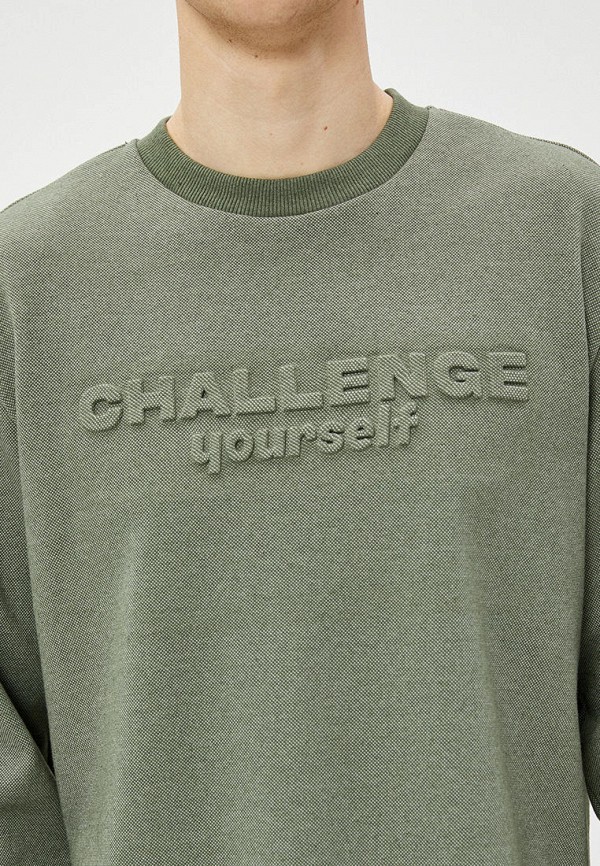 Свитшот Koton хаки, размер 50, фото 5