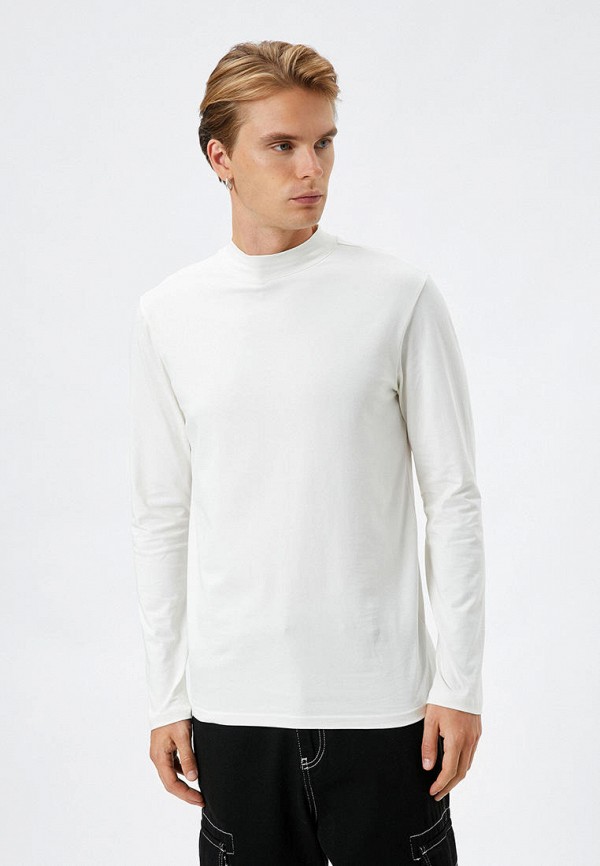 Лонгслив Koton белый, размер 52, фото 4