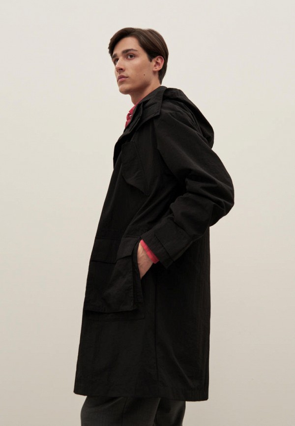 Плащ Finn Flare черный, размер 48, фото 6