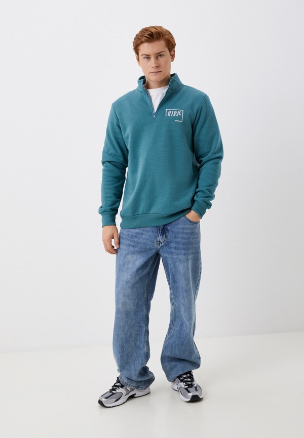 Олимпийка Koton бирюзовый, размер 48, фото 2