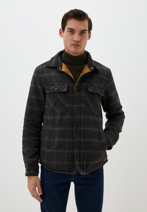 

Рубашка Indicode Jeans, Серый, Overshirt