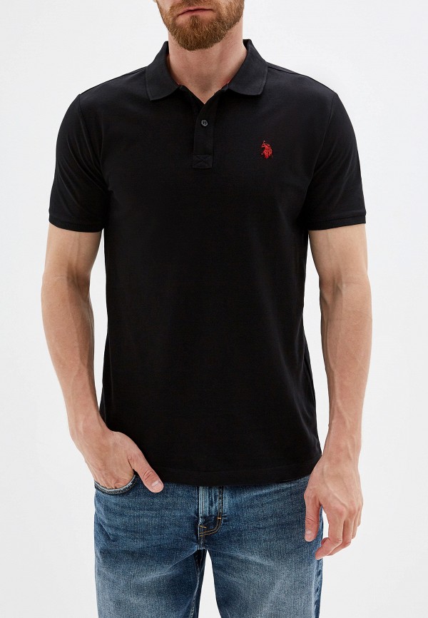 

Поло U.S. Polo Assn, Черный