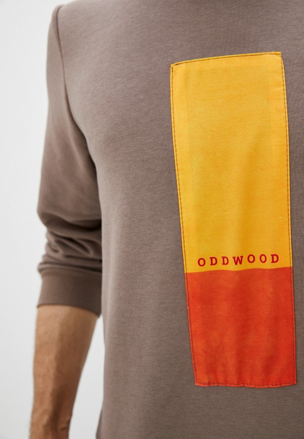 Свитшот Oddwood цвет коричневый  Фото 4