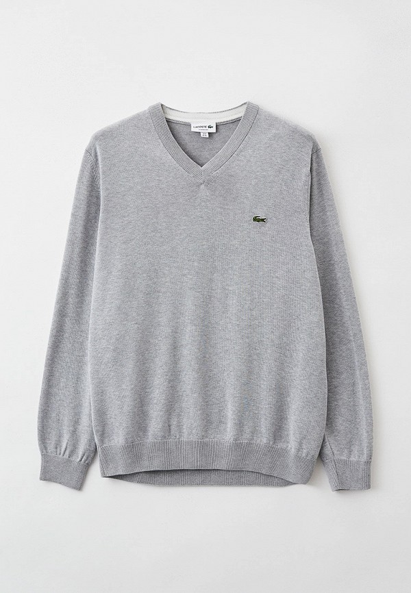 Пуловер Lacoste серого цвета