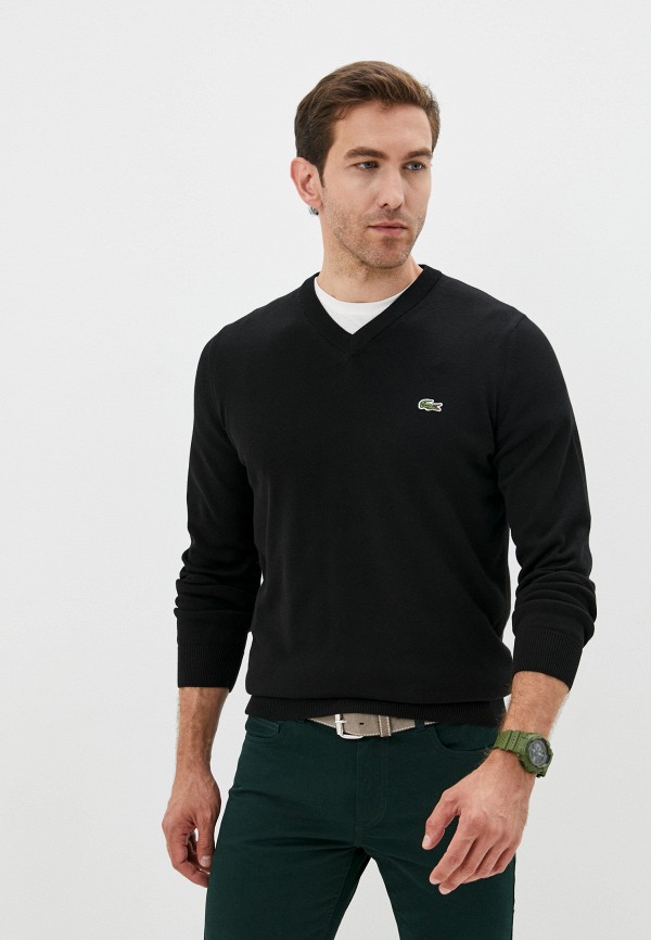 Пуловер Lacoste черного цвета
