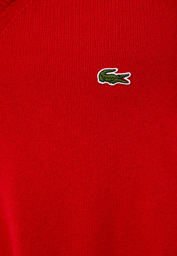 Пуловер Lacoste цвет красный  Фото 4