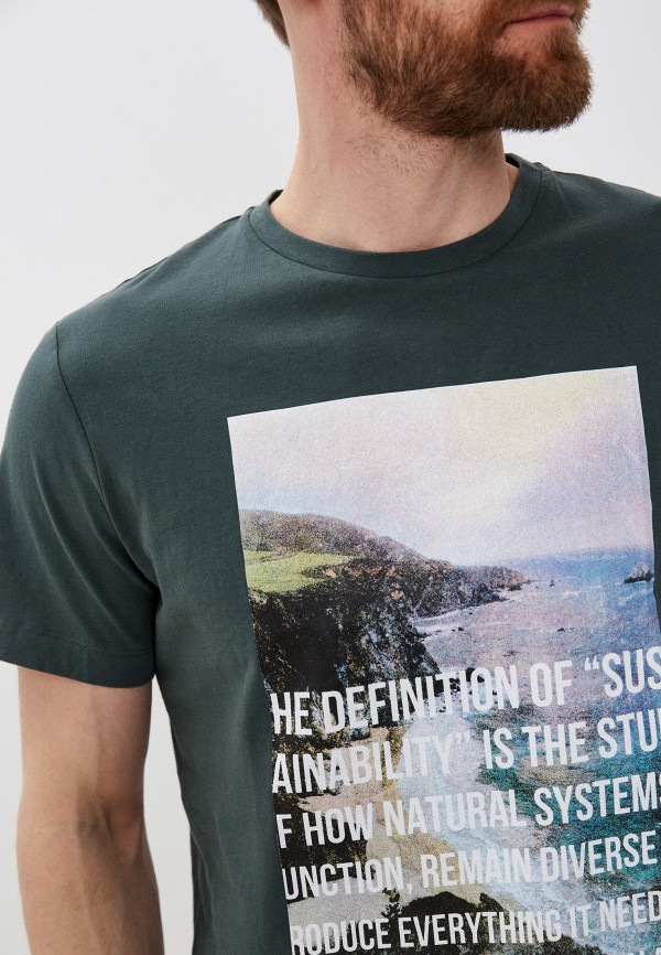 Футболка Baon зеленый, размер 46, фото 3