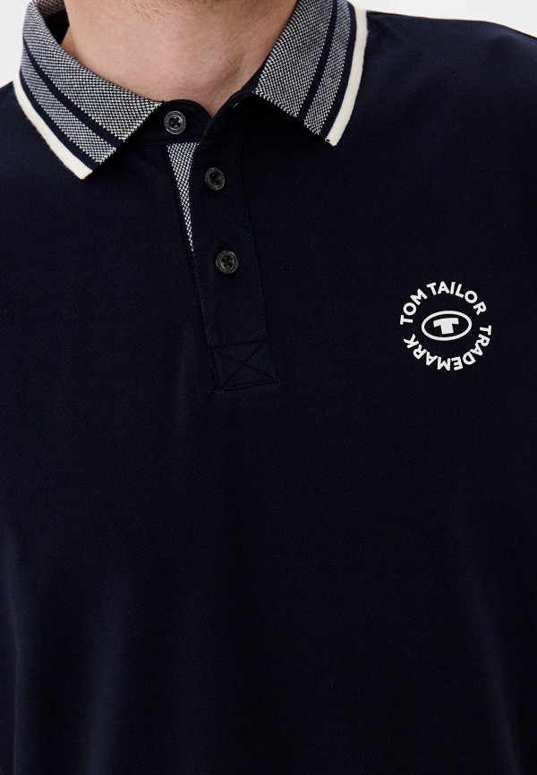 Поло Tom Tailor синий, размер 56, фото 3