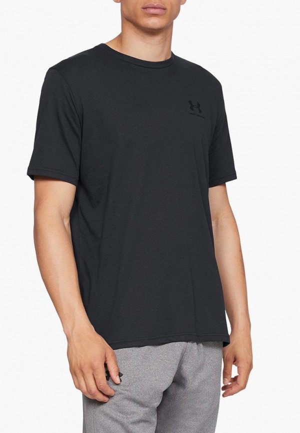 

Футболка спортивная Under Armour, Черный, SPORTSTYLE LEFT CHEST SS