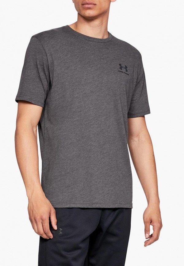 

Футболка спортивная Under Armour, Серый, SPORTSTYLE LEFT CHEST SS