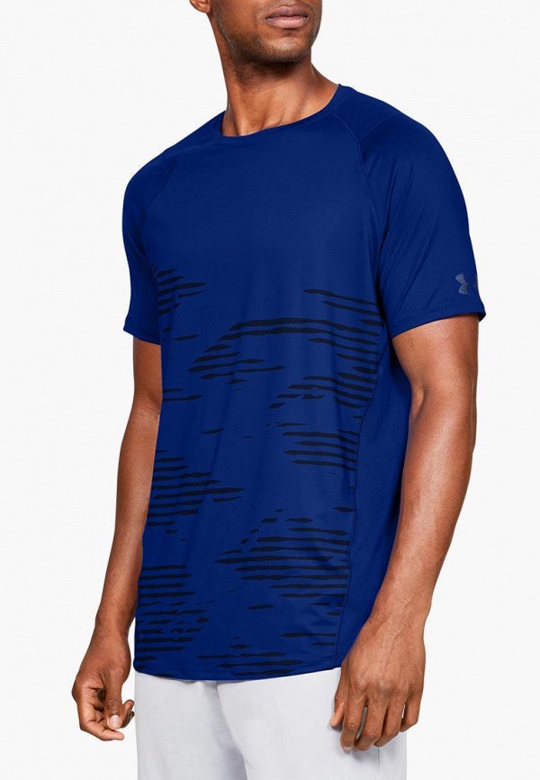 

Футболка спортивная Under Armour, Синий, MK1 SS Camo Print