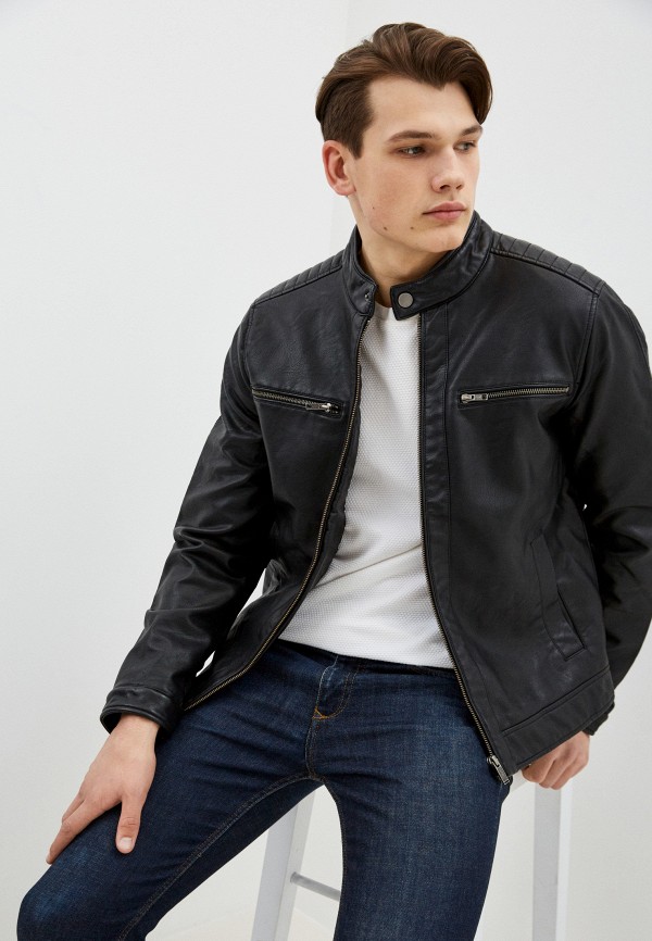 

Куртка кожаная Mavi, Черный, ZIP UP JACKET