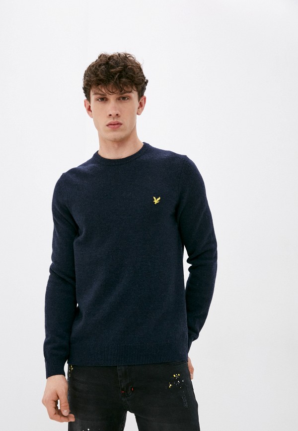 

Джемпер Lyle & Scott, Синий, Crew Neck Lambswool Blend Jumper