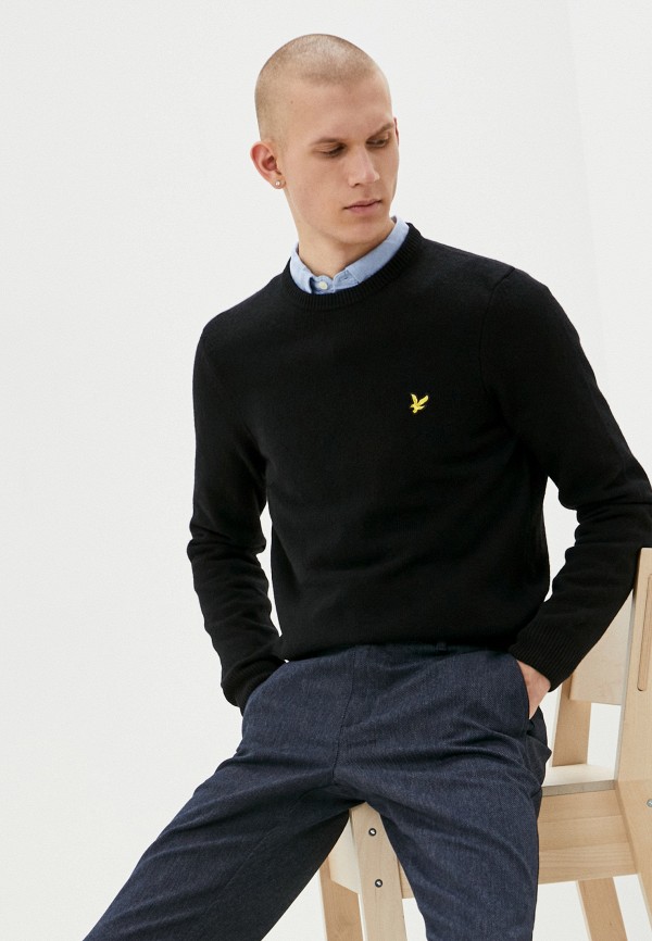

Джемпер Lyle & Scott, Черный, Crew Neck Lambswool Blend Jumper