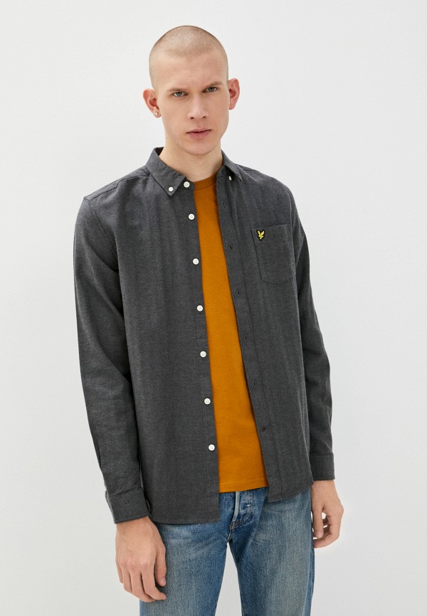 

Рубашка Lyle & Scott, Серый, Brushed Herringbone Shirt